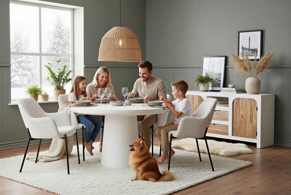 LOWBOARD  150/60/40 cm   - Naturfarben/Weiß, Design, Holz/Holzwerkstoff (150/60/40cm) - MID.YOU