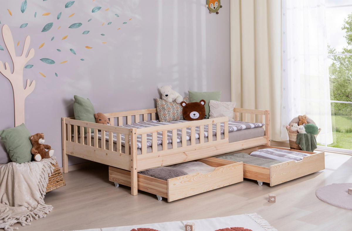 HAUSBETT 120/200 cm Naturfarben  - Naturfarben, Modern, Holz (120/200cm) - MID.YOU