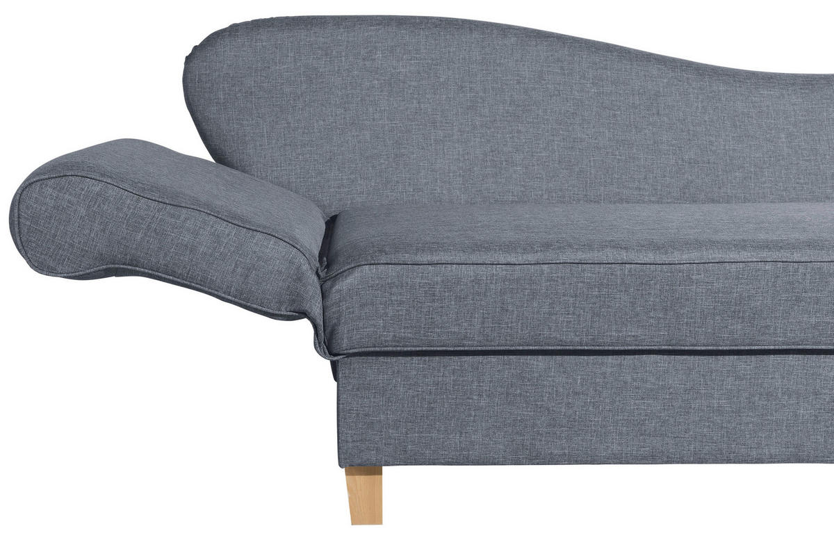 RÉCAMIERE in Flachgewebe Blau  - Blau, Design, Holz/Textil (190/88/82cm) - Max Winzer