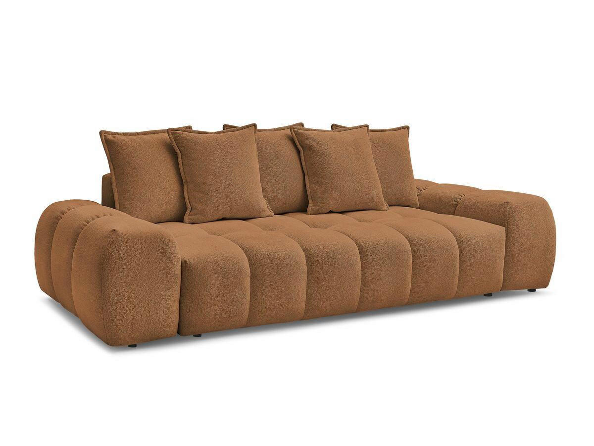 3-SITZER-SOFA EVEREST Flachgewebe Orange  - Schwarz/Orange, MODERN, Kunststoff/Textil (278/90/115cm)