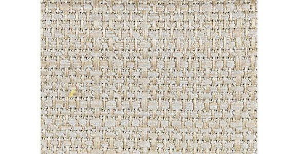 ECKSOFA Creme Struktur - Chromfarben/Creme, KONVENTIONELL, Textil/Metall (280/310cm) - Carryhome