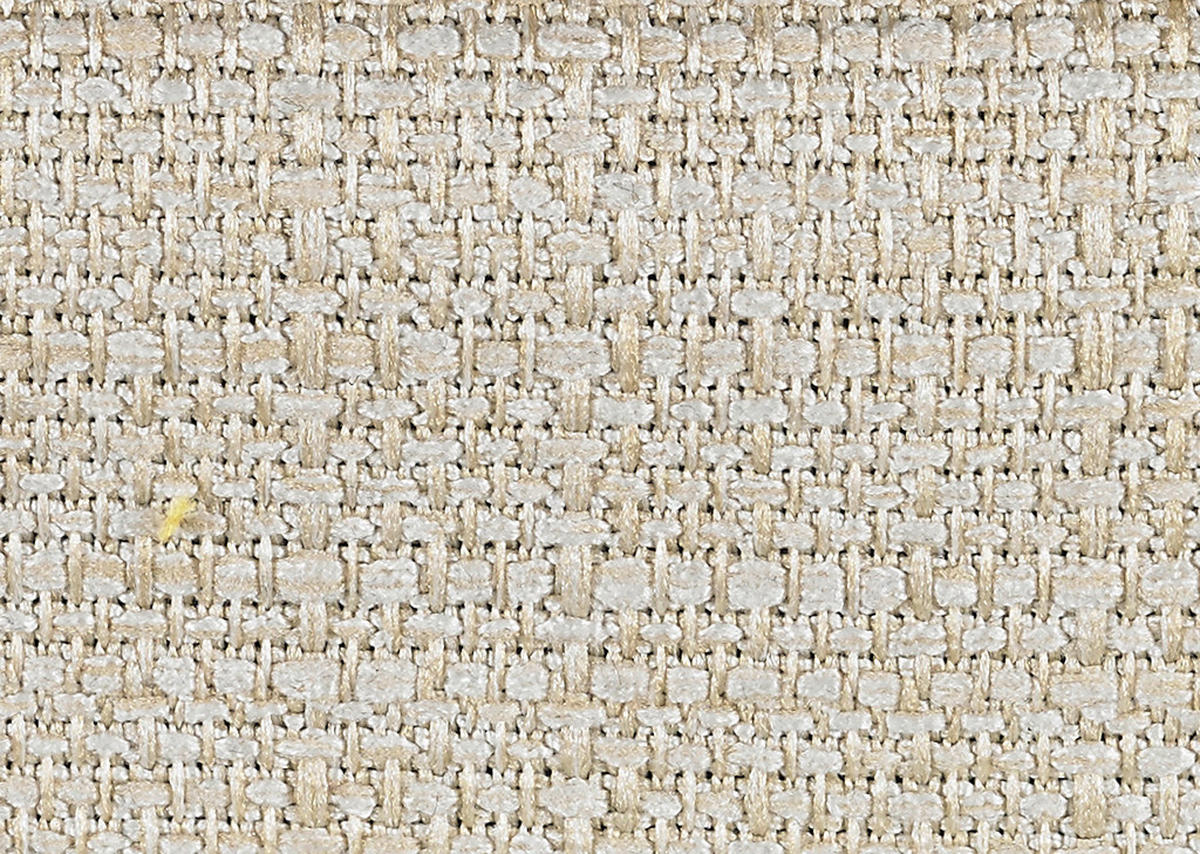 ECKSOFA Creme Struktur  - Chromfarben/Creme, KONVENTIONELL, Textil/Metall (280/310cm) - Carryhome
