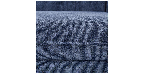 SCHLAFSOFA Chenille Dunkelblau  - Schwarz/Dunkelblau, KONVENTIONELL, Holz/Textil (238/99/108cm) - Carryhome