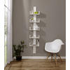 WANDREGAL 35/180/17 cm  - Weiß, Natur, Holz (35/180/17cm) - MID.YOU