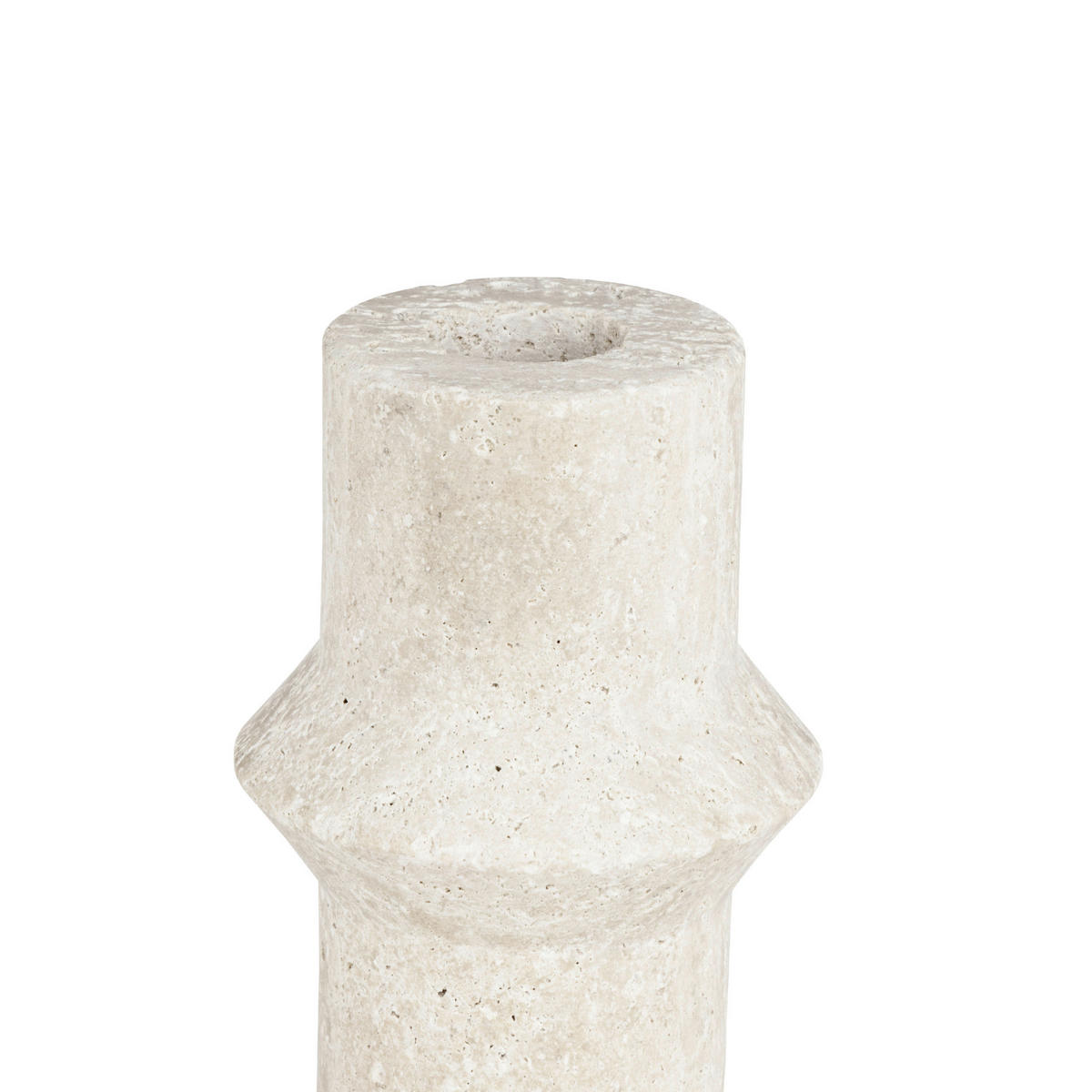 STABKERZENHALTER - Sandfarben/Beige, LIFESTYLE, Stein (7/10cm)