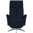 RELAXSESSEL in Textil, Leder Blau - Chromfarben/Blau, Design, Leder/Textil (71/105/75cm) - Welnova RELAXSESSEL in Textil, Leder Blau - Chromfarben/Blau, Design, Leder/Textil (71/105/75cm) - Welnova