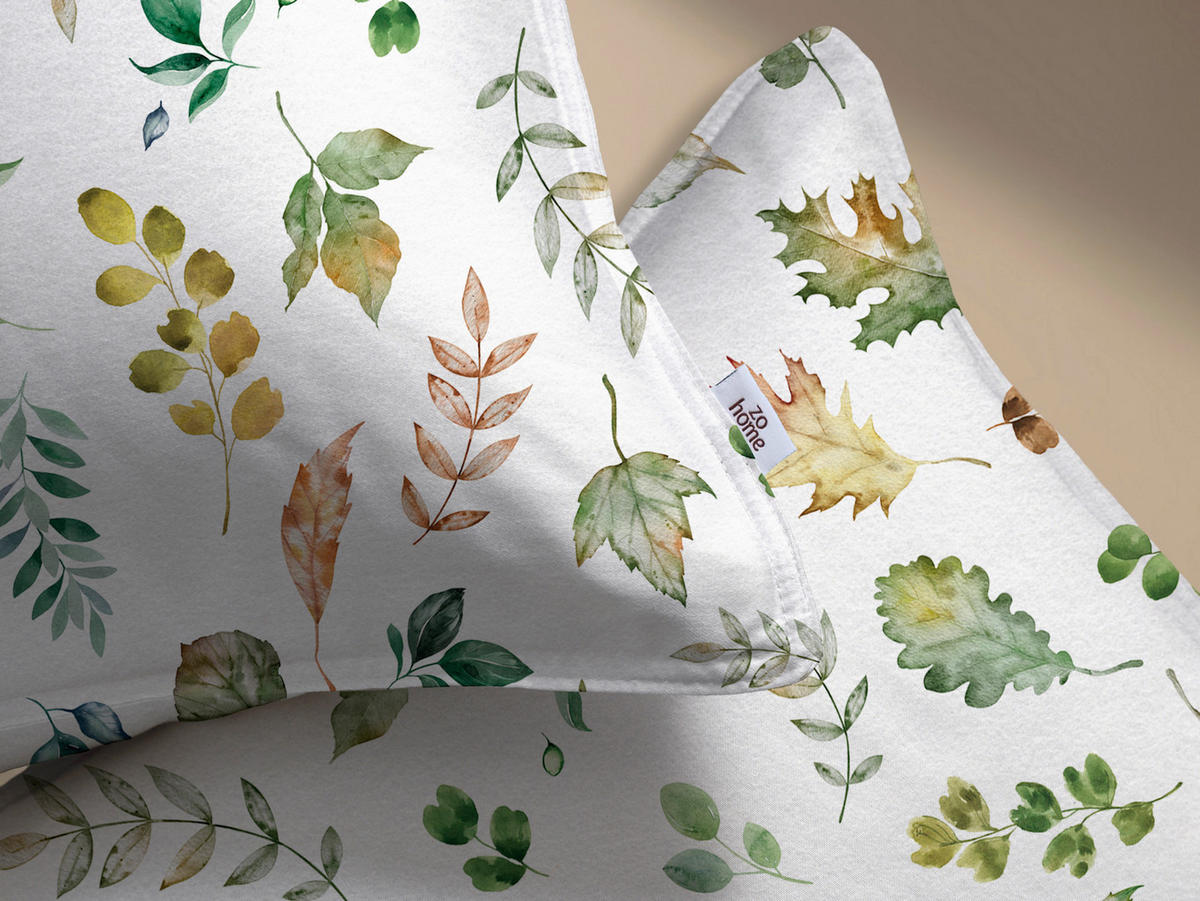BETTWÄSCHE Zohome-Amara Flanell 155/220 cm  - Weiß, Basics, Textil (155/220cm)