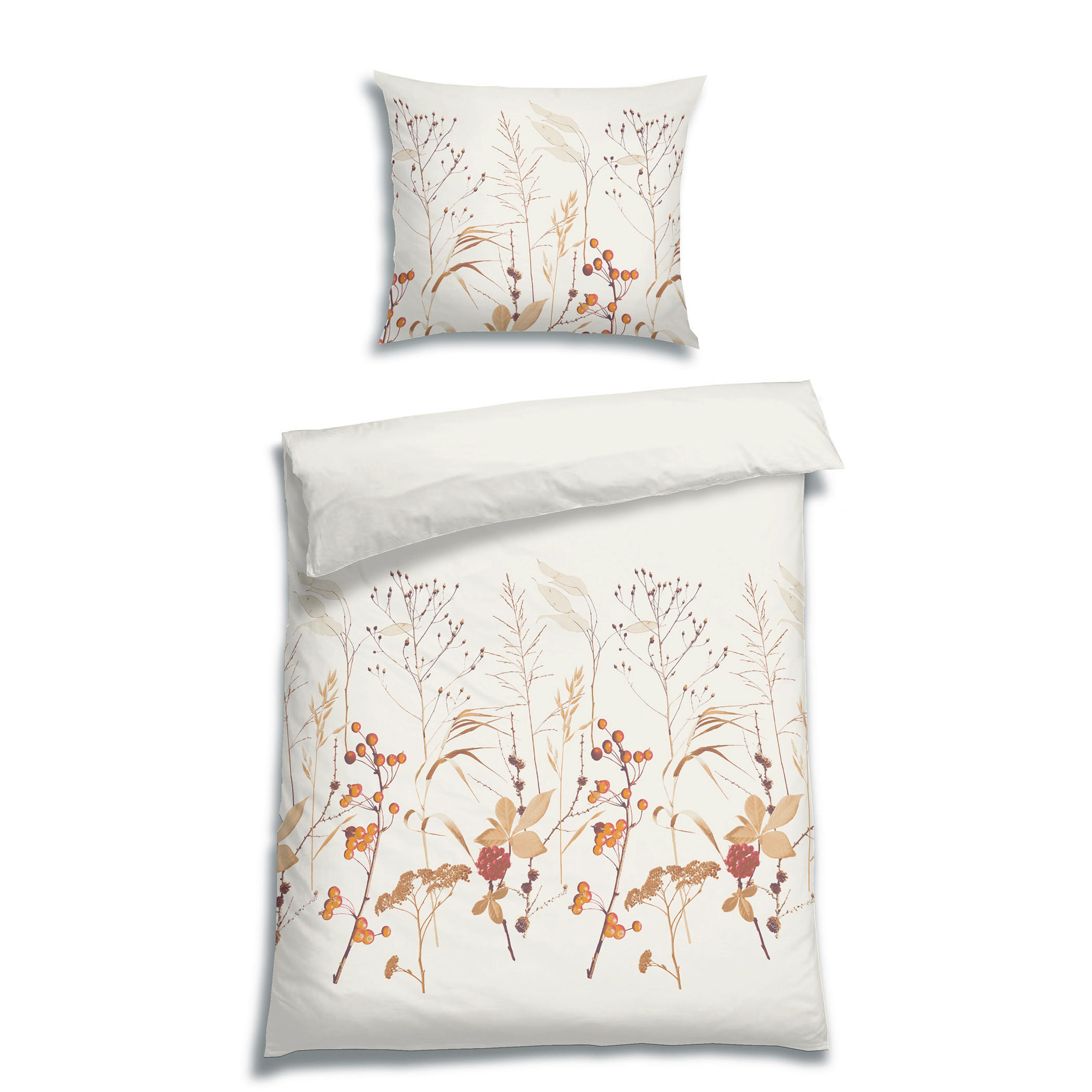 BETTWÄSCHE 2-teilig Flanell 140/200 cm  - Beige, Basics, Textil (140/200cm) - Florella