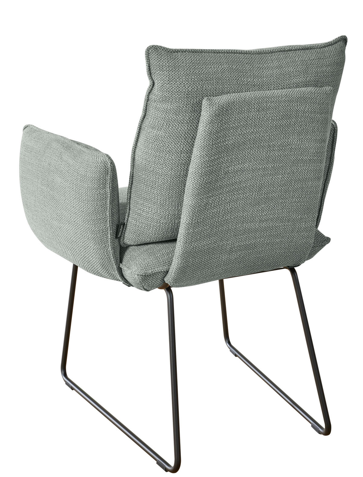 ARMLEHNSTUHL  in Stahl Struktur  - Schwarz/Grau, Design, Textil/Metall (65/90/70cm) - Dieter Knoll