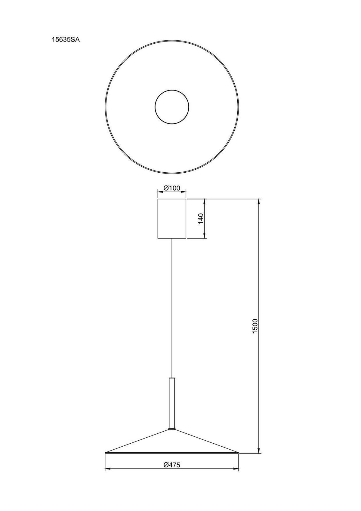 LED-HÄNGELEUCHTE Lampone 47,5/150 cm  - Sandfarben/Opal, Design, Kunststoff/Metall (47,5/150cm) - Globo