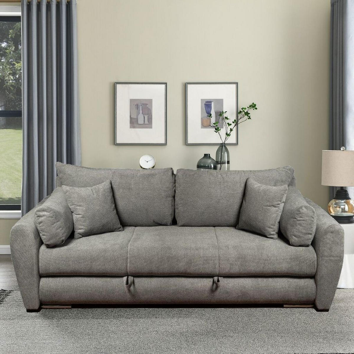 TROSJED tekstil  siva    - siva, Moderno, tekstil (225/95/114cm) - Hom`in