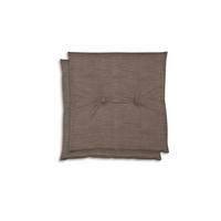 GARTENSITZKISSEN 2-er Set  - Taupe, Basics, Textil (48/5/48cm)
