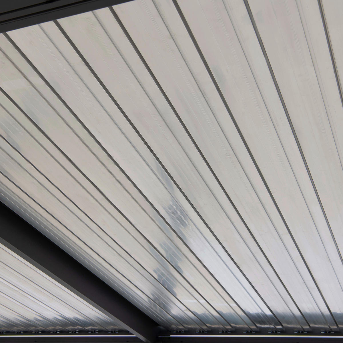 PAVILLON 406/223/306 cm Aluminium  - Anthrazit/Silberfarben, Basics, Metall (406/223/306cm) - Modante