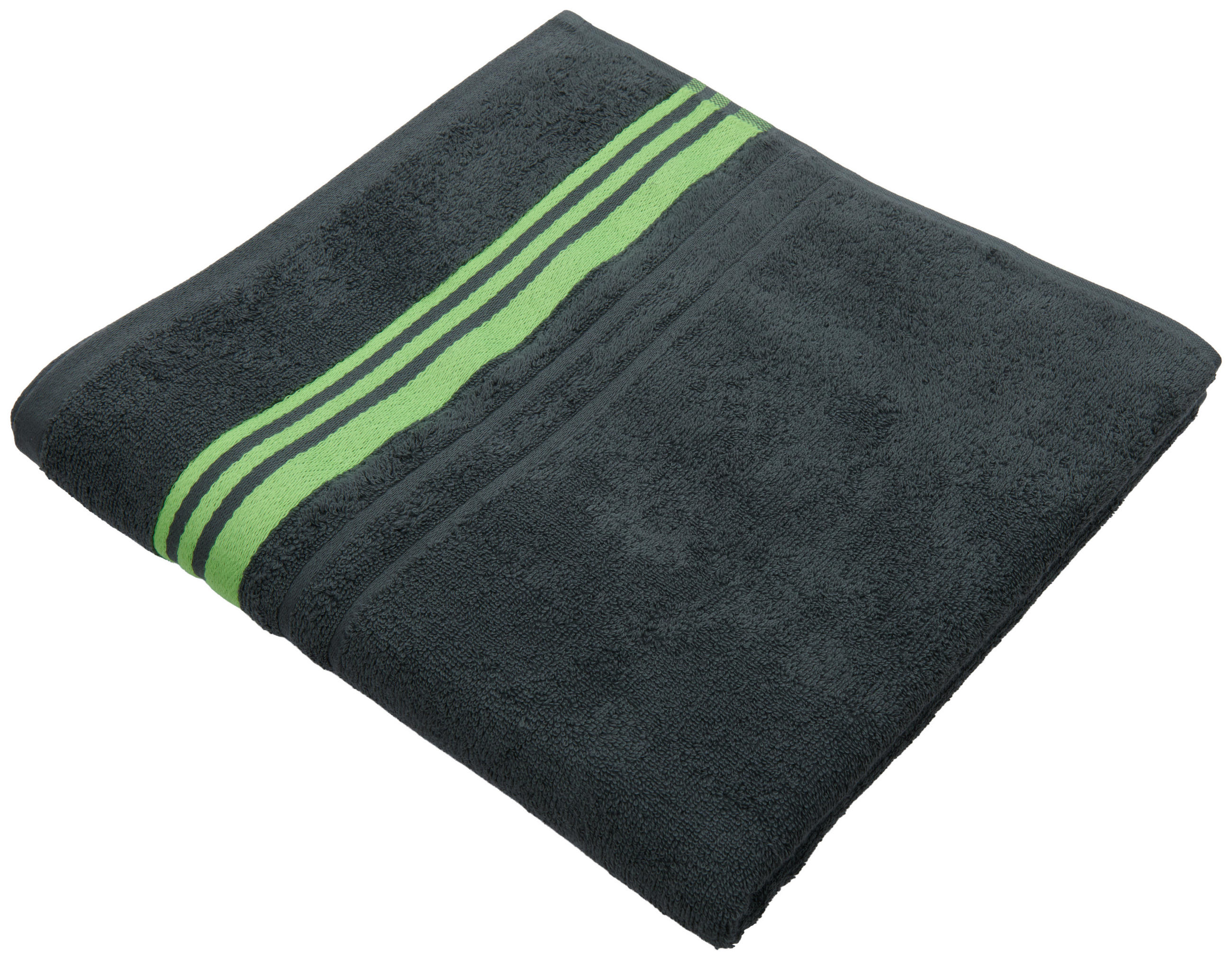 DUSCHTUCH 70/140 cm Eigenmodelle 2026  - Grau/Grün, Design, Textil (70/140cm) - Kleine Wolke