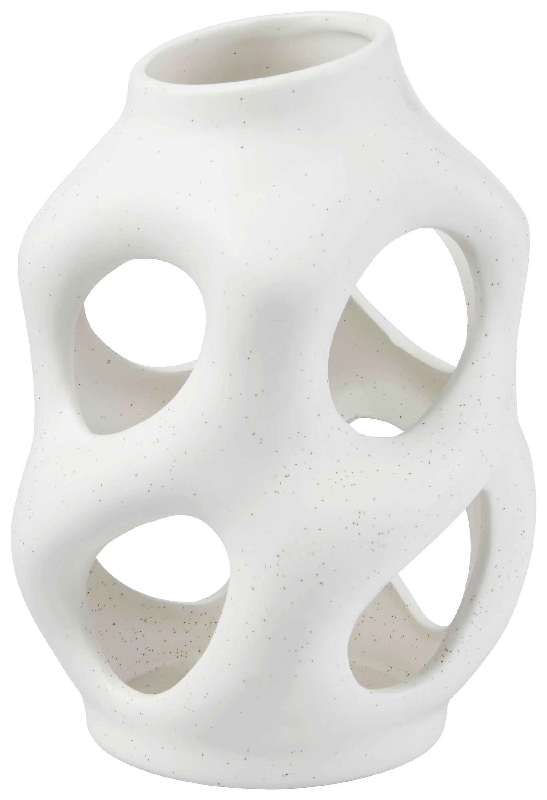 VASE 23 cm - Weiß, Trend, Keramik (15,8/23cm) - Ambia Home