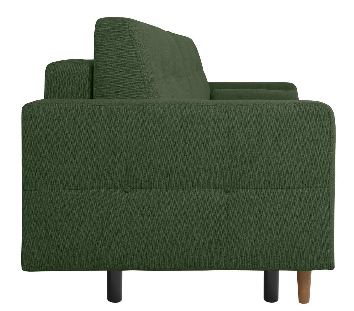 SCHLAFSOFA Grün  - Buchefarben/Grün, Design, Holz/Textil (222/93/99cm) - MID.YOU