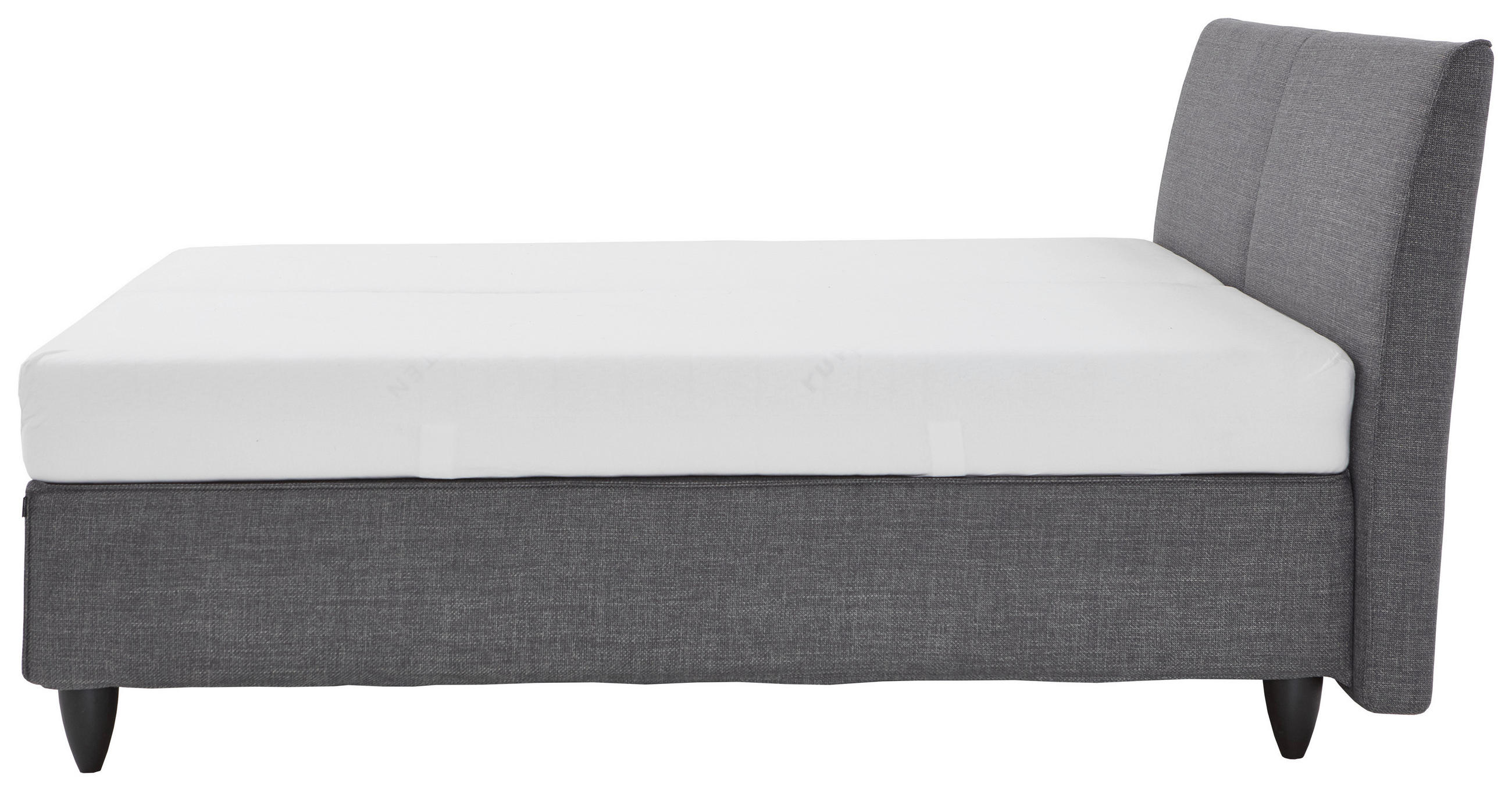 Thumbnail - RUF Betten Boxspringbett, Grau, Dunkelgrau, Textil, H2 + H3, Höhe ca. 26 cm, 160x200 cm, Blauer Engel, Goldenes M, Made ...