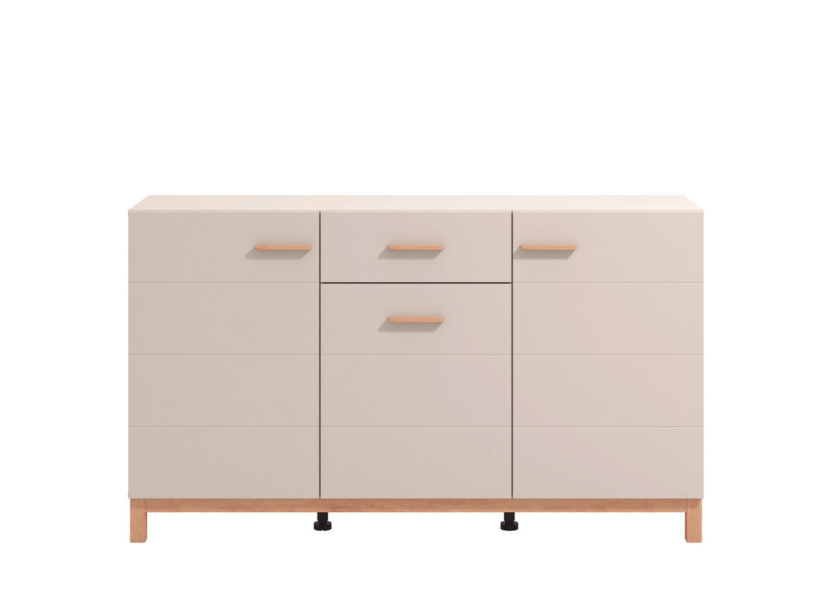 TÁLALÓSZEKRÉNY 154/41,5/89 cm  - kasmír/Artisan tölgy, Basics, műanyag/faalapú anyag (154/41,5/89cm) - Hom`in