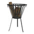 FEUERKORB Schwarz - Schwarz, Basics, Metall (38/58cm)