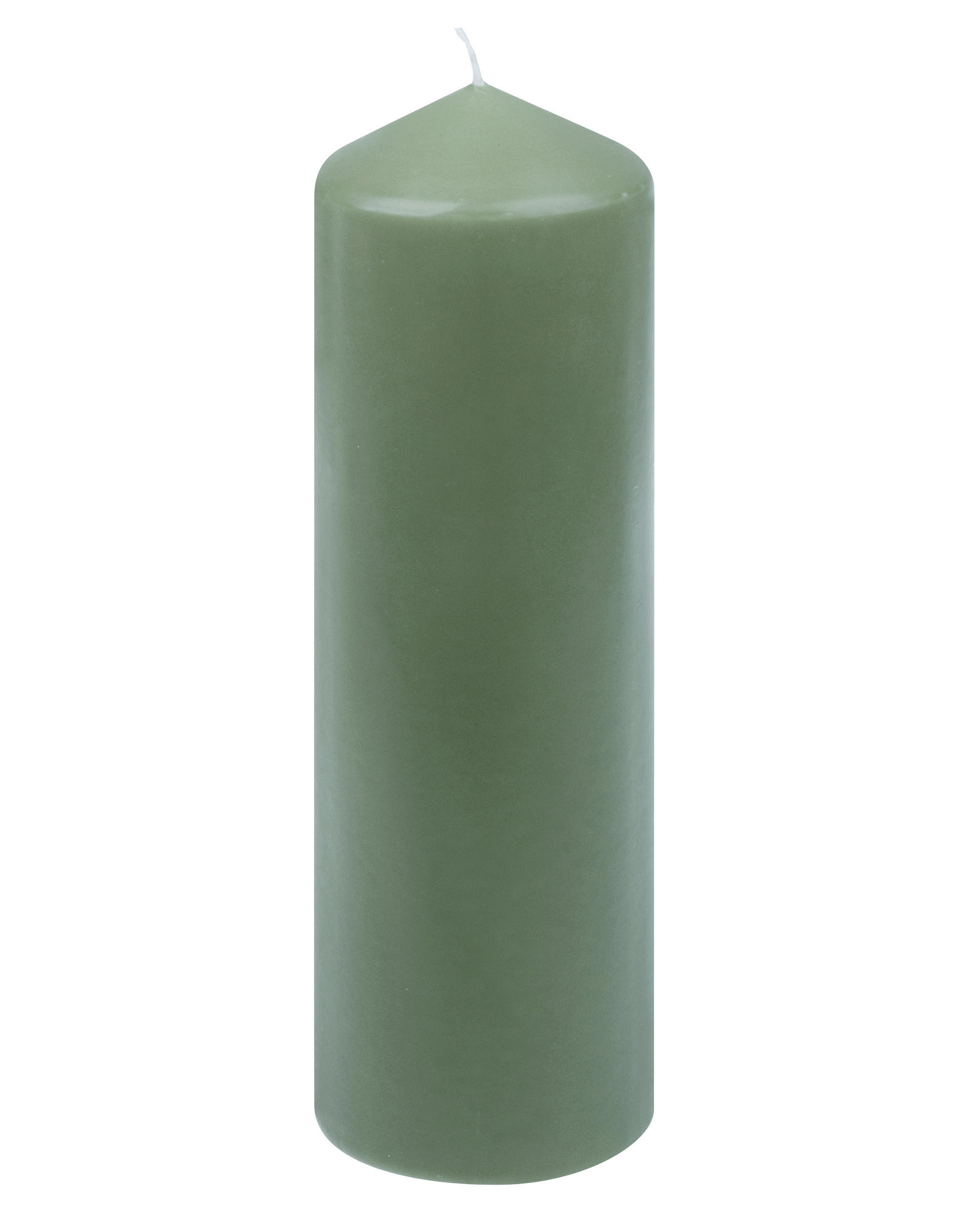 STUMPENKERZE  - Salbeigrün, Basics (8,7/28cm) - Steinhart