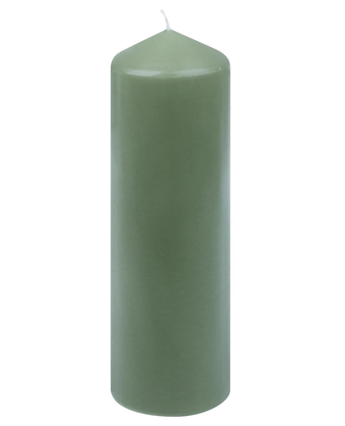STUMPENKERZE  - Salbeigrün, Basics (8,7/28cm) - Steinhart