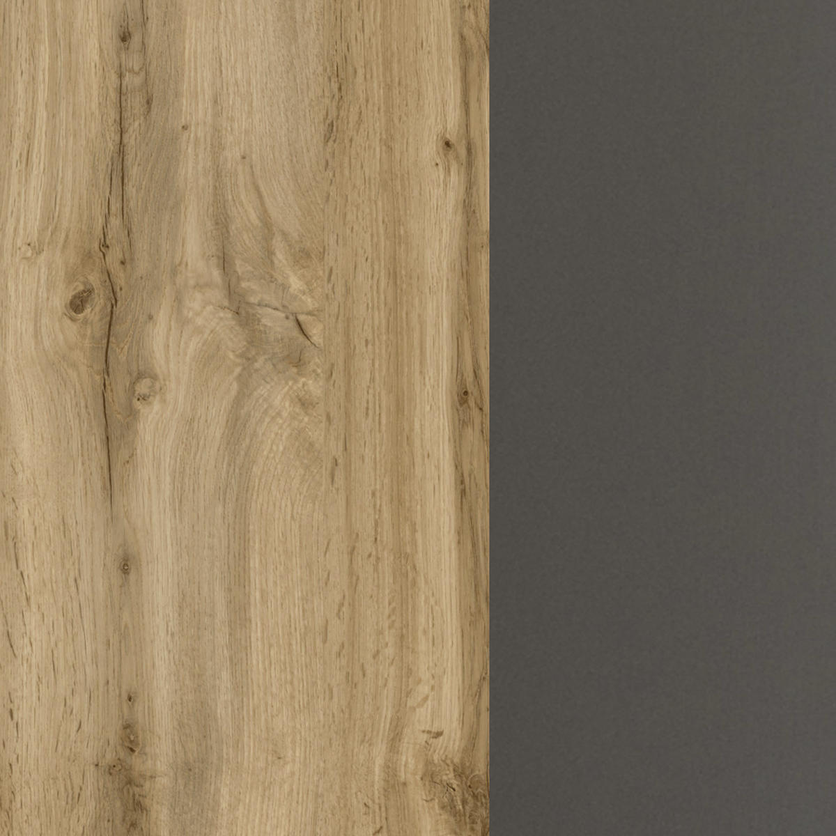 KÜCHENLEERBLOCK   in Eichefarben  - Eichefarben/Anthrazit, MODERN, Holzwerkstoff (270/200/60cm) - Held