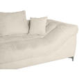 ECKSOFA in Chenille Greige  227/329 cm  - Chromfarben/Greige, KONVENTIONELL, Textil/Metall (227/329cm) - Carryhome