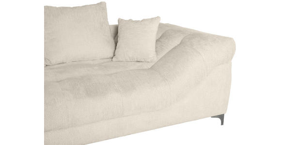 ECKSOFA in Chenille Greige 227/329 cm - Chromfarben/Greige, KONVENTIONELL, Textil/Metall (227/329cm) - Carryhome