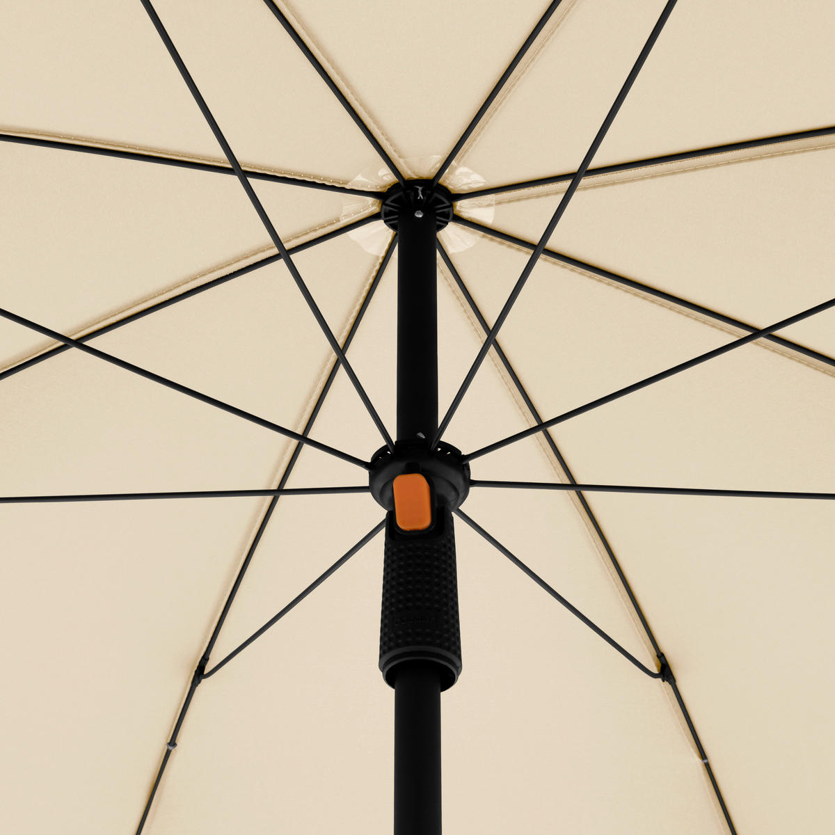 SENČNIK - naravne barve/antracit, Basics, kovina/tekstil (191/246cm) - Doppler