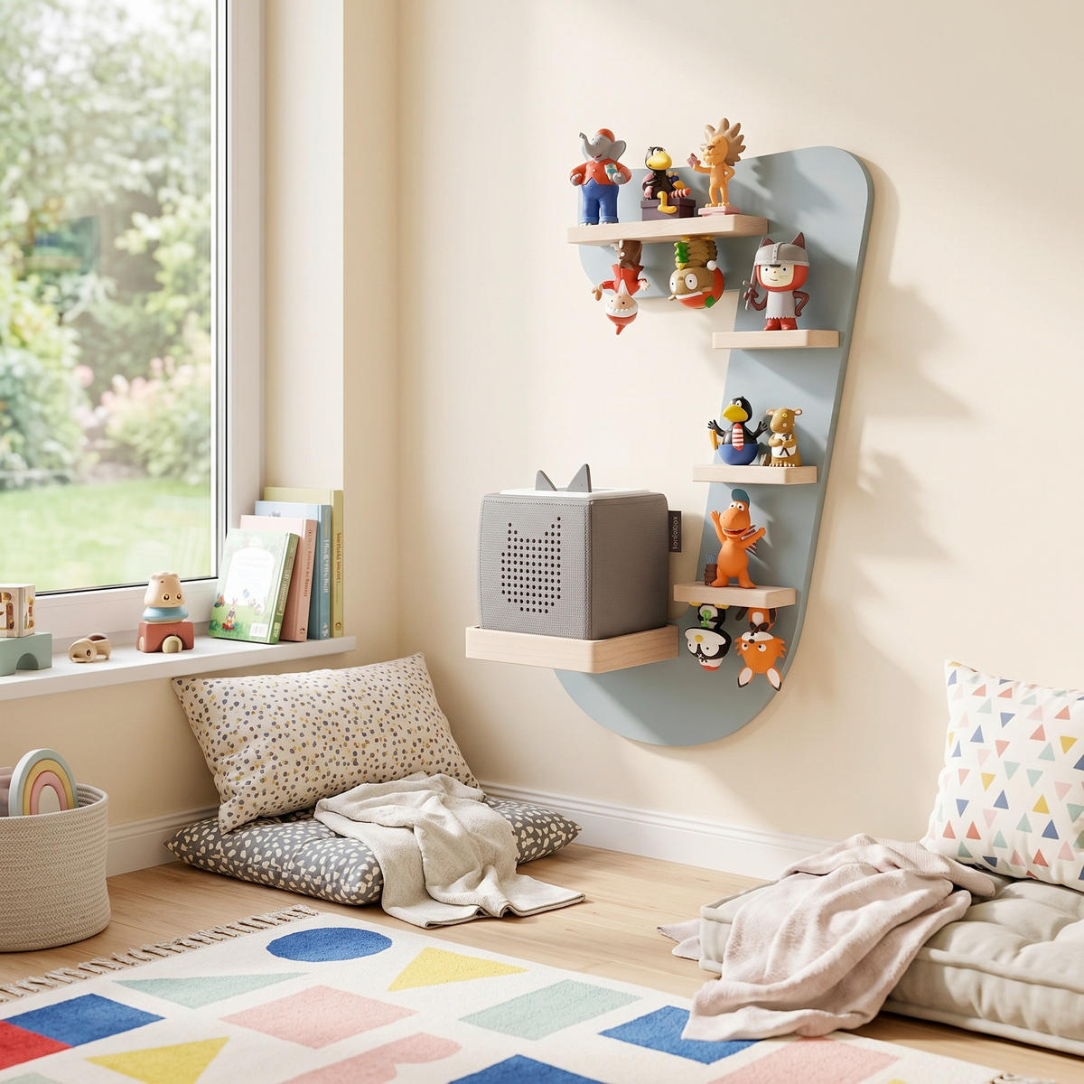 KINDERREGAL  - Grün, Modern, Holzwerkstoff (32/47/19cm) - Livetastic