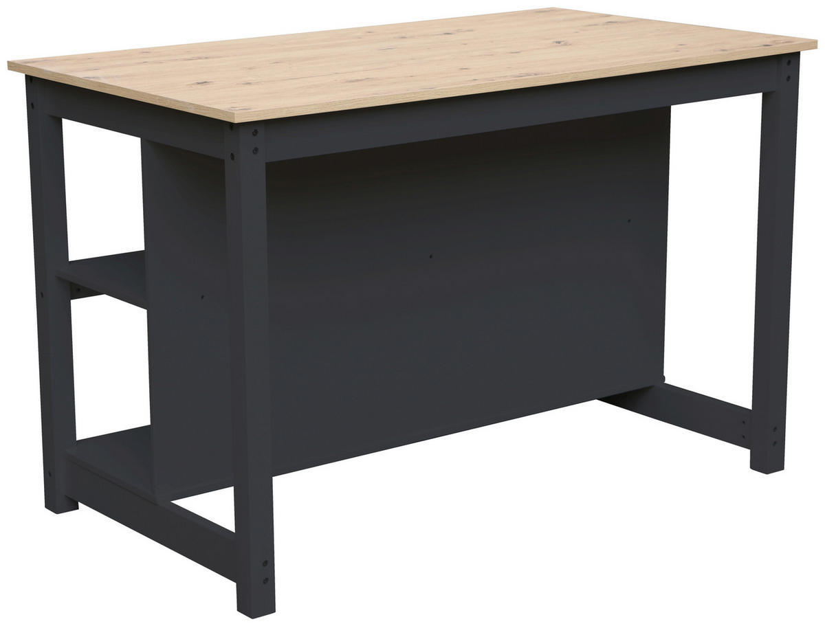 KÜCHENINSEL   in Schwarz, Eiche Artisan  - Schwarz/Eiche Artisan, Lifestyle, Holzwerkstoff (140/90/80cm) - Livetastic
