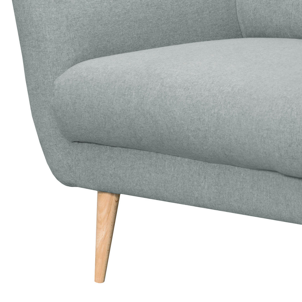 SESSEL in Webstoff Hellblau  - Buchefarben/Hellblau, Design, Holz/Textil (92/87/88cm) - Livetastic