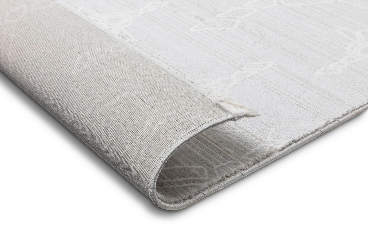WEBTEPPICH 140/200 cm New Cornflower Silberfarben rechteckig  - Silberfarben, Basics, Textil (140/200cm) - Joop!