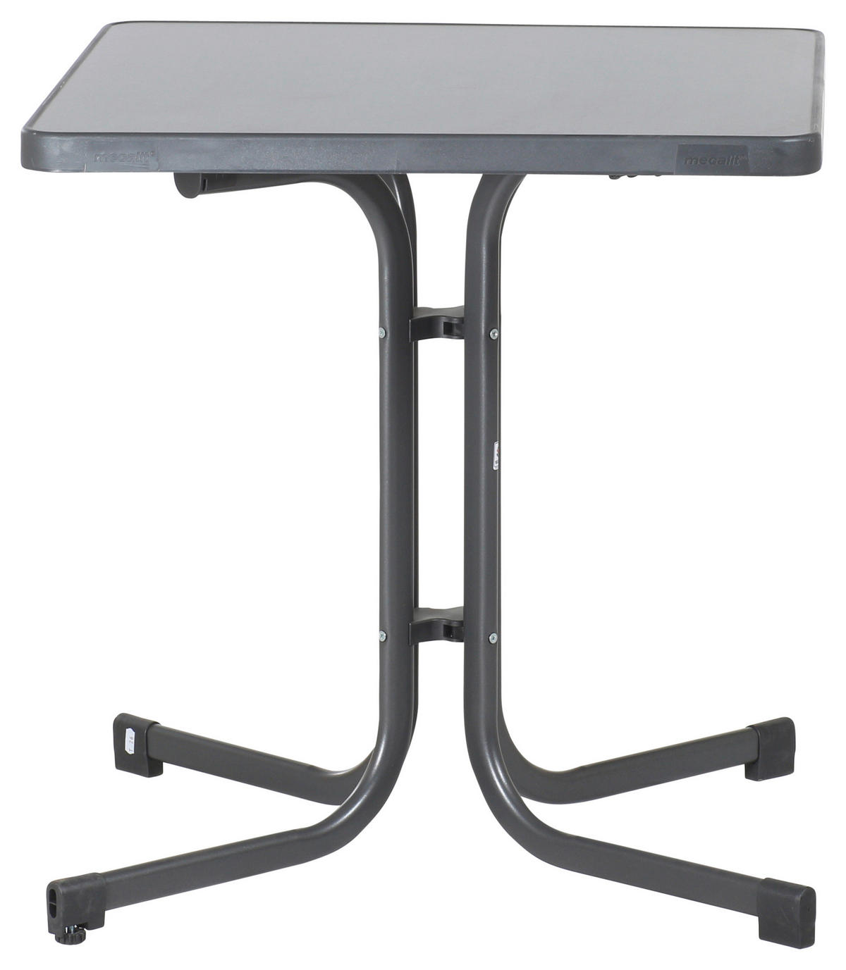 GARTENTISCH 70/70/72 cm Holzwerkstoff quadratisch  - Grau, MODERN, Holzwerkstoff/Metall (70/70/72cm) - Sieger