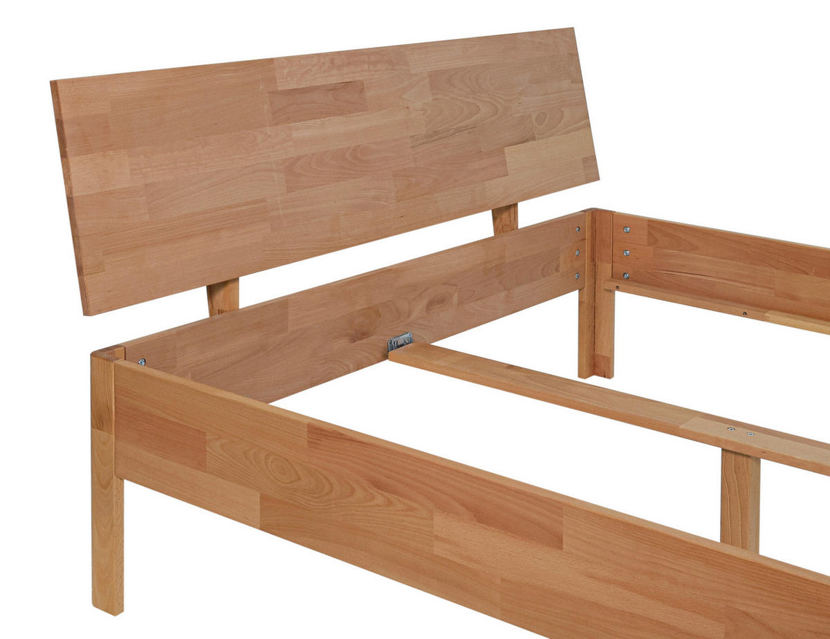 BETT 180/200 cm  Kernbuche   - Kernbuche, Natur, Holz (180/200cm) - P & B