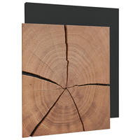 WANDLEUCHTE 33/33/6,5 cm   - Eichefarben/Anthrazit, Natur, Holz/Metall (33/33/6,5cm) - Valnatura