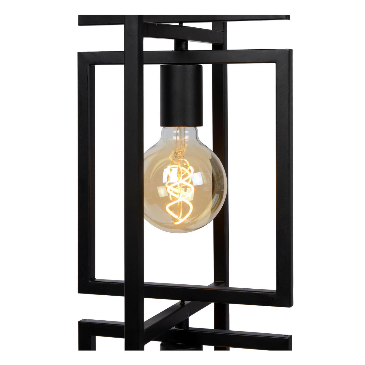 STEHLEUCHTE 26/34/145 cm    - Schwarz, Design, Metall (26/34/145cm) - Lucide