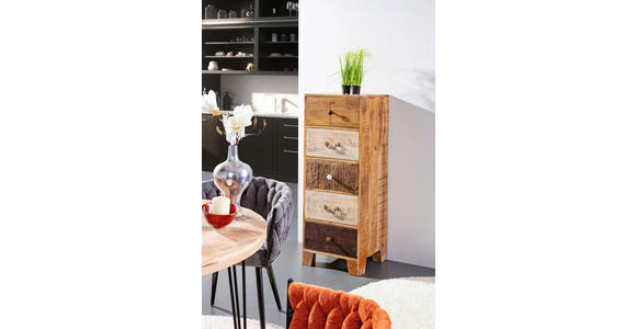 KOMMODE in 46/120/40 cm - Messingfarben/Multicolor, Design, Holz/Metall (46/120/40cm) - Landscape