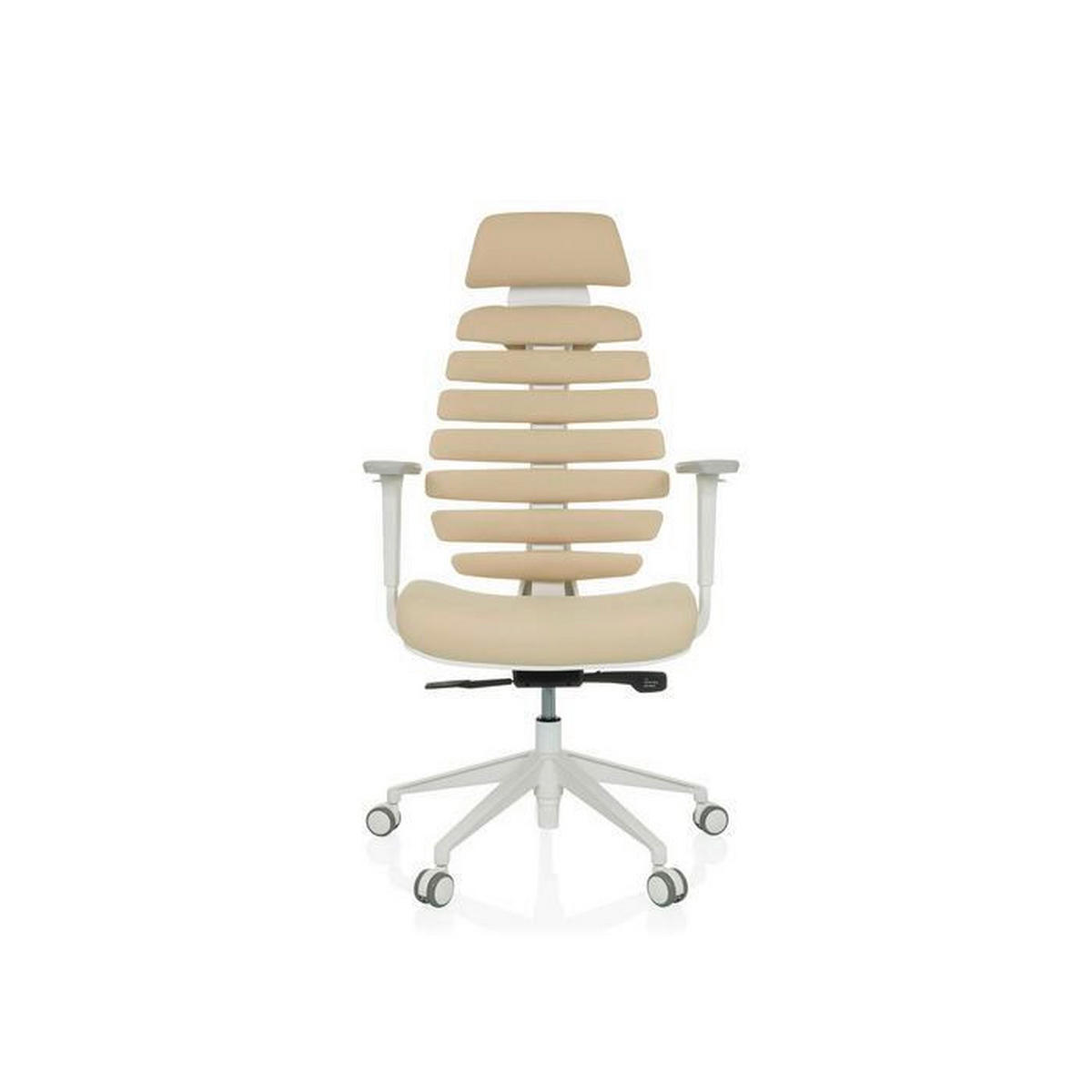 DREHSTUHL  in Flachgewebe Beige  - Beige/Weiß, MODERN, Kunststoff/Textil (67/116 - 133/65cm) - MID.YOU