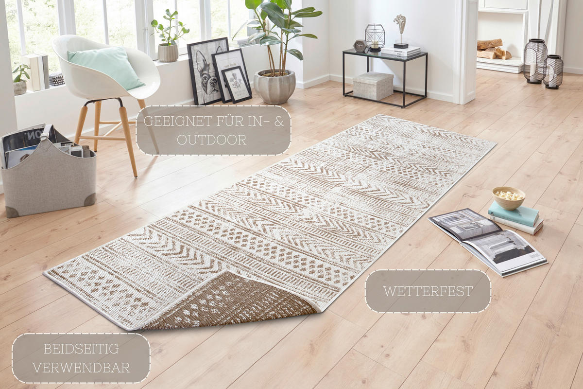 LÄUFER 80/250 cm Twin Supreme  - Creme/Cappuccino, Design, Kunststoff (80/250cm) - Hanse Home