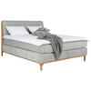BOXSPRINGBETT 160/200 cm  in Silberfarben  - Eichefarben/Silberfarben, Modern, Holz/Holzwerkstoff (160/200cm) - MID.YOU