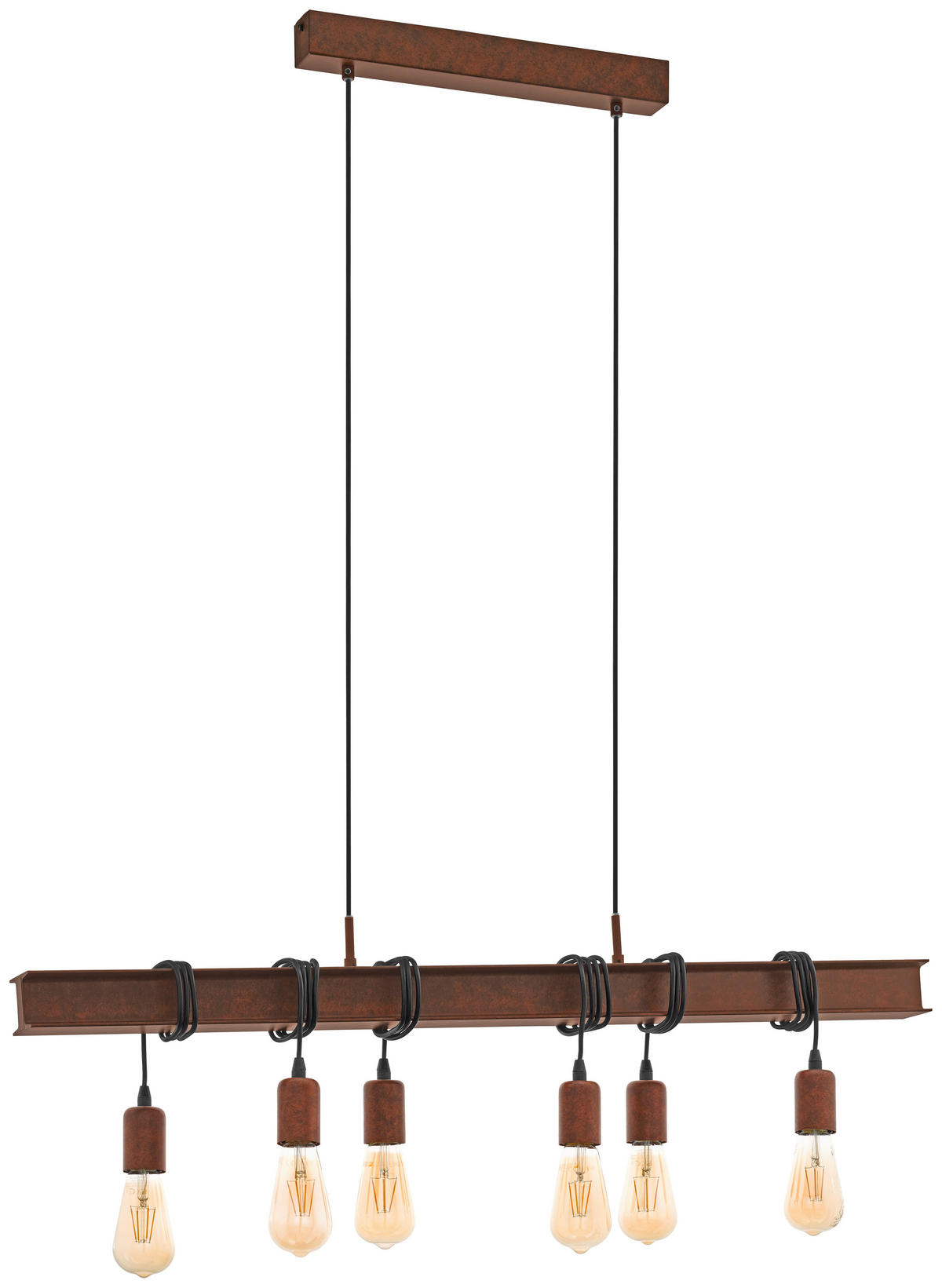 HÄNGELEUCHTE 100,5/7/110 cm  - Braun, LIFESTYLE, Metall (100,5/7/110cm)