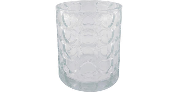 KERZENHALTER - Klar, Basics, Glas (10/12cm) - Ambia Home