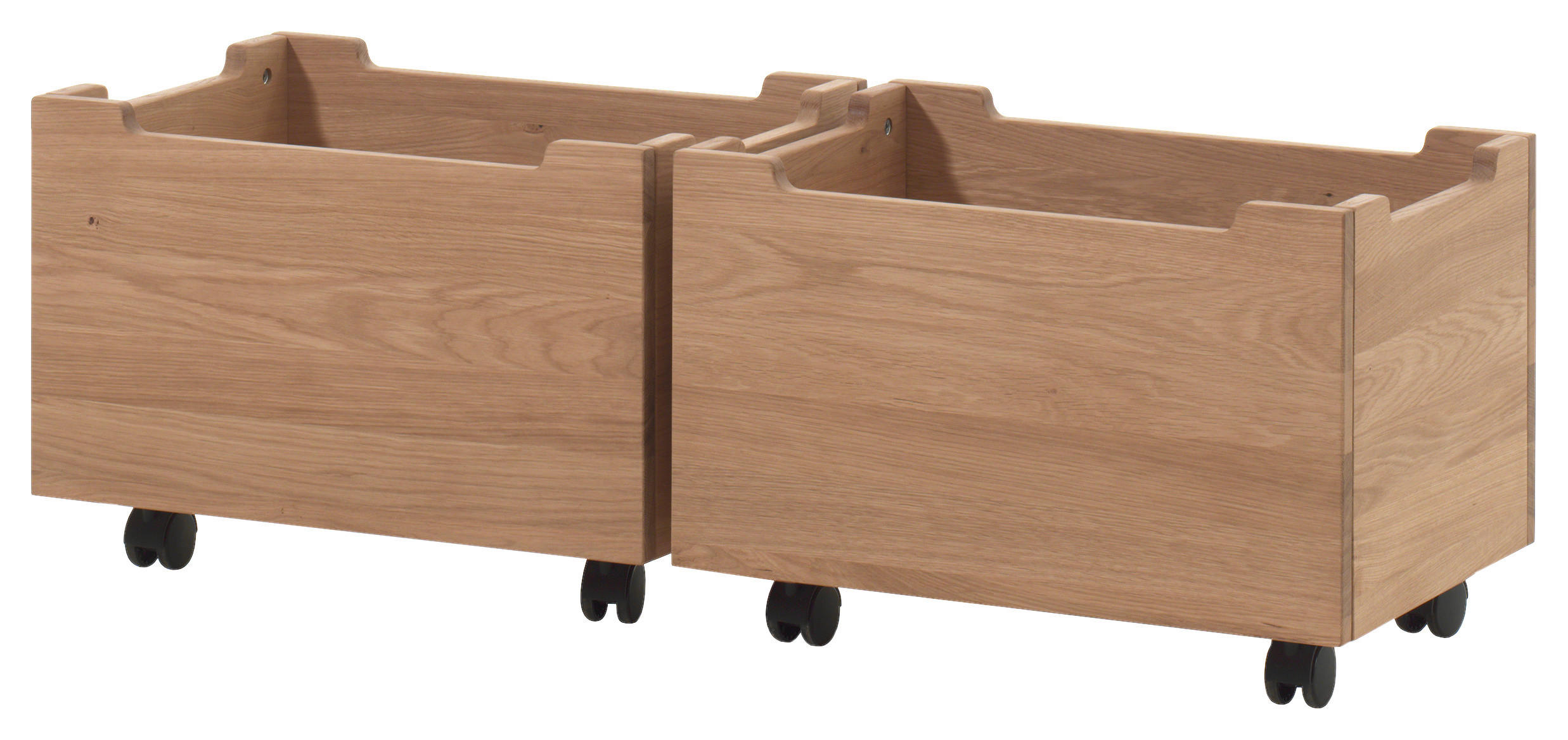 BETTSCHUBKASTEN Eichefarben  - Eichefarben, MODERN, Holz (57/32,5/40cm) - Vipack