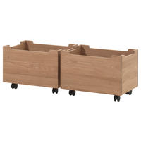 BETTSCHUBKASTEN Eichefarben  - Eichefarben, MODERN, Holz (57/32,5/40cm) - Vipack