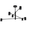 DECKENLEUCHTE Snow 80/12/44.5 cm   - Schwarz, Design, Metall (80/12/44.5cm)