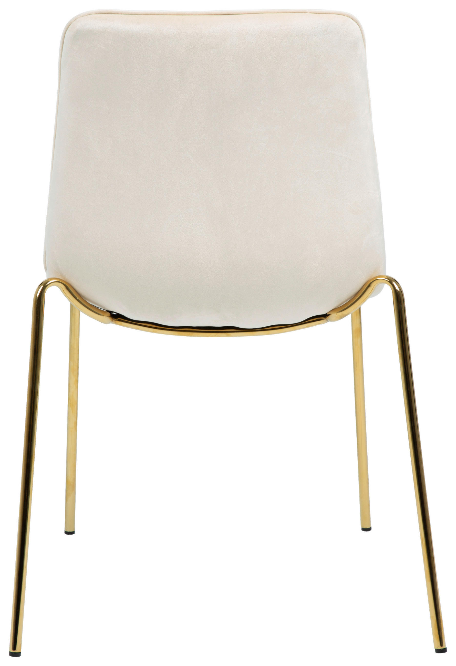 STUHL  in Eisen Samt Holz, Metall, Textil  - Beige/Goldfarben, LIFESTYLE, Holz/Textil (57/83/60cm) - MID.YOU