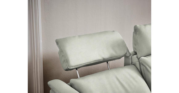 TRAPEZSOFA in Mikrofaser Hellgrau - Hellgrau/Schwarz, KONVENTIONELL, Textil/Metall (221/103/95cm) - Dieter Knoll