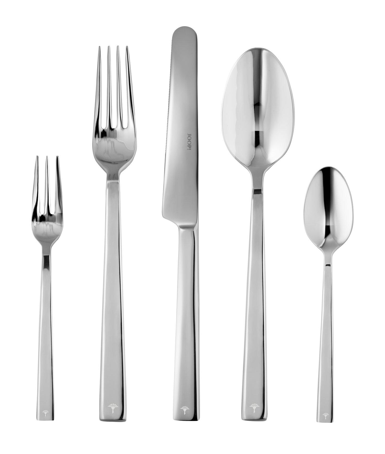 BESTECKSET Dining Glamour 30-teilig Edelstahl  - Silberfarben, Design, Metall (23,2/11,6/3,3cm) - Joop!