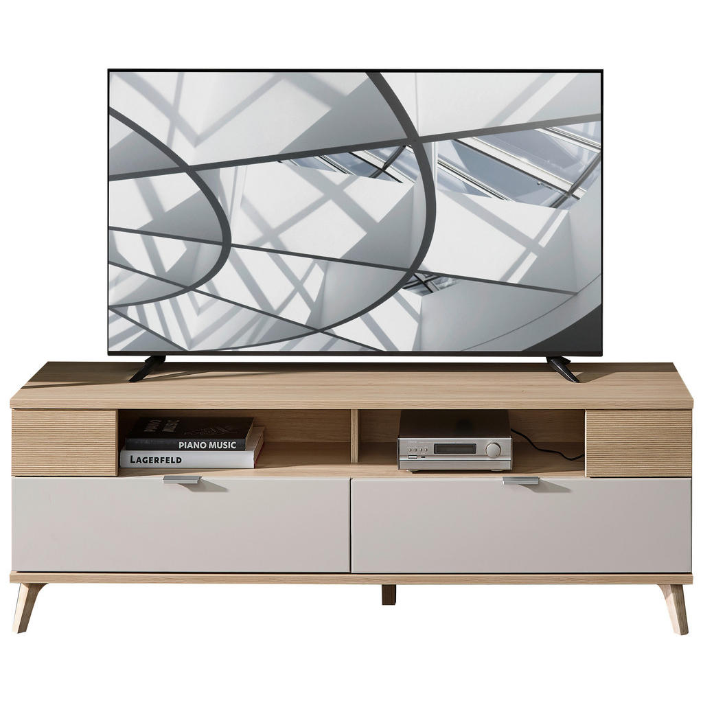 Stylife KOMODA POD TELEVIZI, barvy dubu, kašmírová, 160/56/44 cm